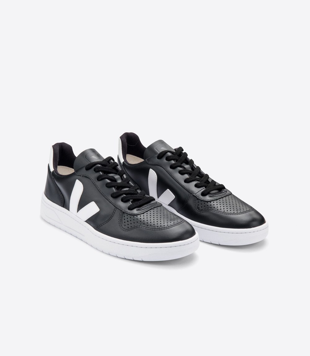 Veja Sneakers Barbati - V-10 Piele - Nigga/Albi - 4028937-DM